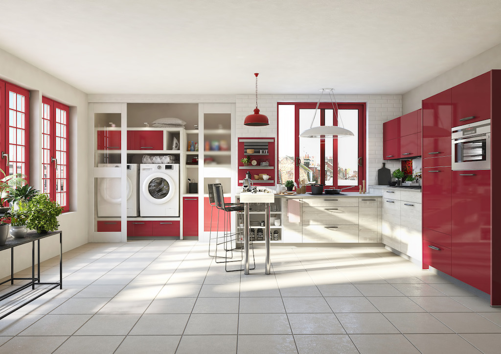Hoogglans rood