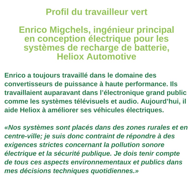 Profil du travailleur vert - Enrico Migchels