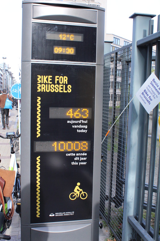 first bicycle counter pole