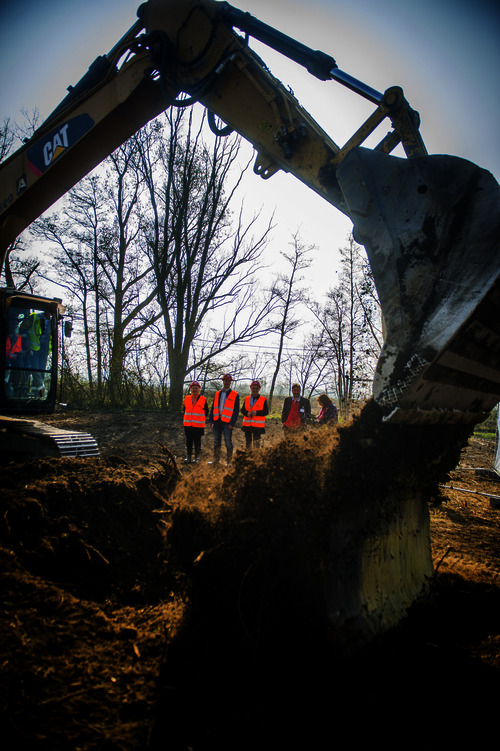 Eerste spadesteek Storm-windpark Geel