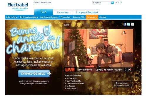 Boondoggle Campaign - Electrabel Bonne Année en Chanson