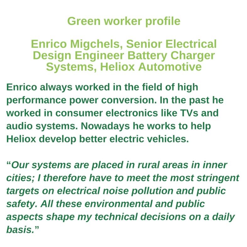Green worker profile - Enrico Migchels