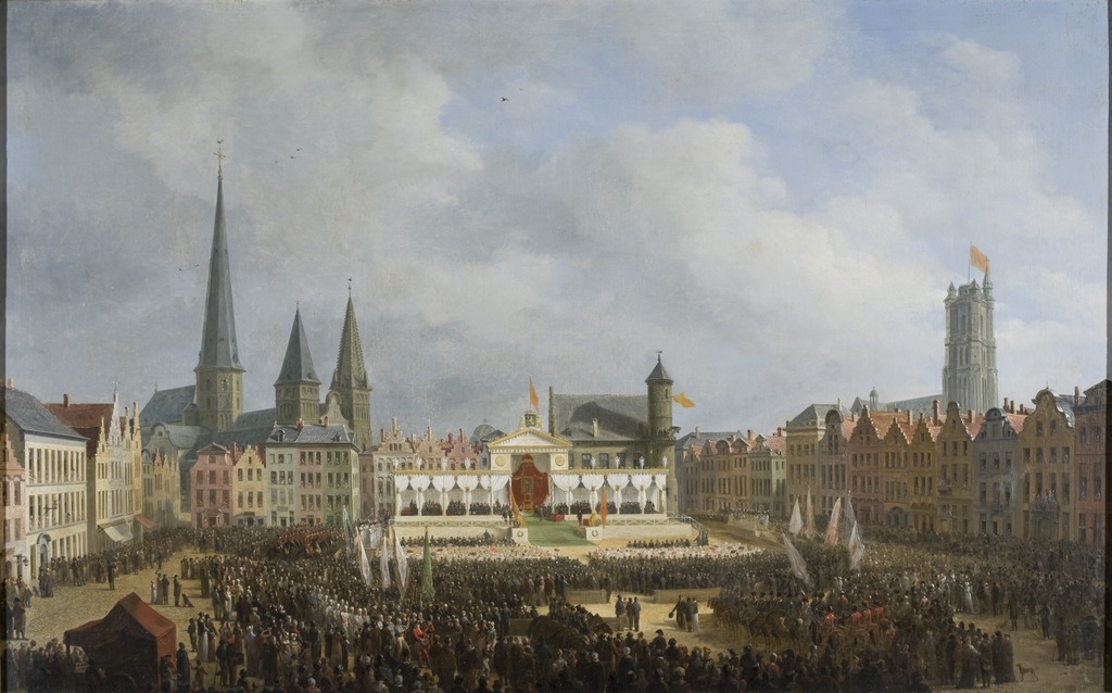 STAM - De prijsuitreiking aan de laureaten van de tentoonstelling van nationale industrie te Gent in 1820’, M van Bree, STAM