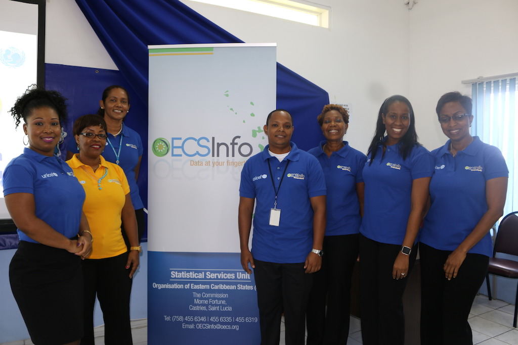 Members of the OECS Statistical Services Unit.