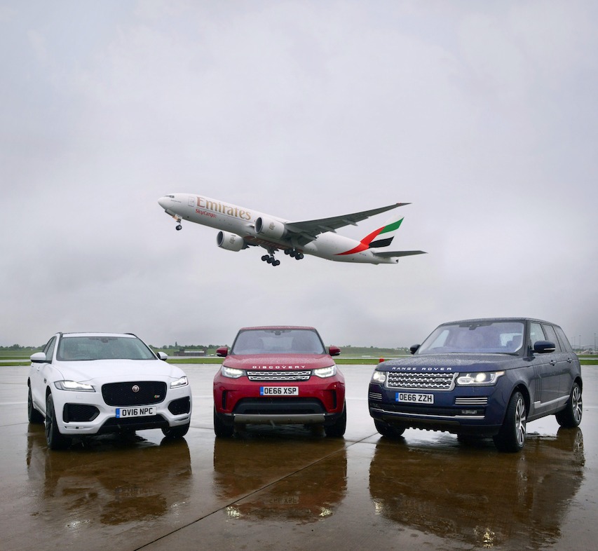Emirates SkyCargo operates special freighter service to transport exclusive Jaguar Land Rover cars from Birmingham airport