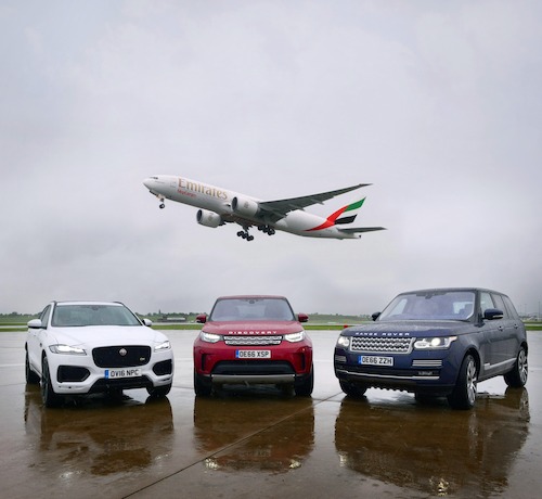 Emirates SkyCargo operates freighter to transport exclusive Jaguar Land Rover cars from Birmingham Airport