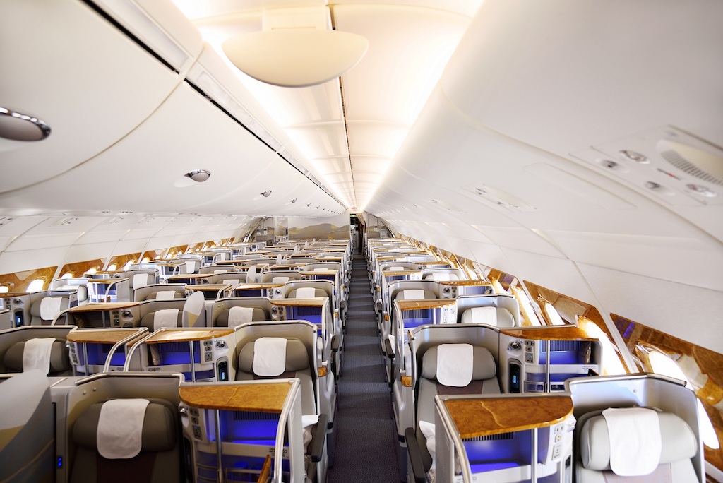 درجة رجال الأعمال على طائرة الجيل الجديد من الإيرباص A380