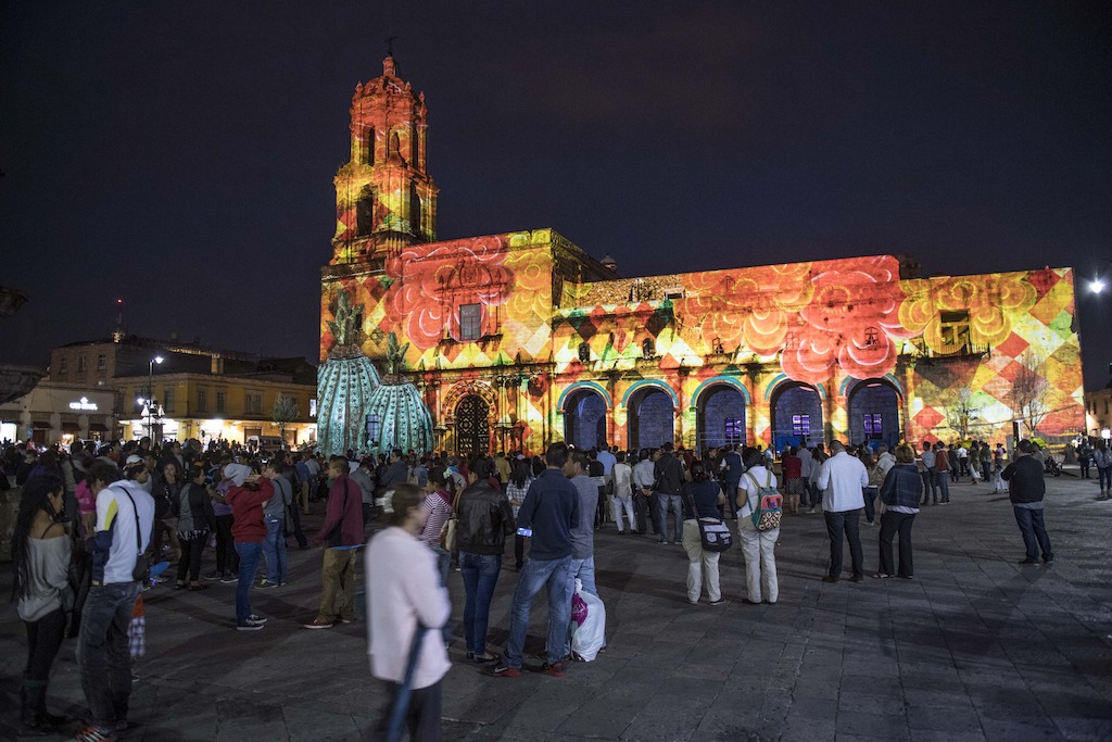 Mapping sobre Templo y Ex-Convento Franciscano de San Buenaventura en Morelia