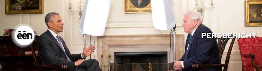 Eén brengt uniek interview tussen Barack Obama en David Attenborough