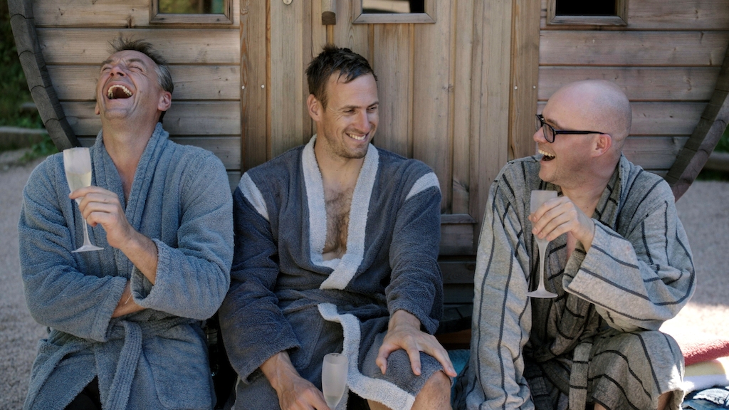 Tom Waes, Philippe Geubels en Hans Van Alphen in de mannenspecial van Weg zijn wij (c) VRT