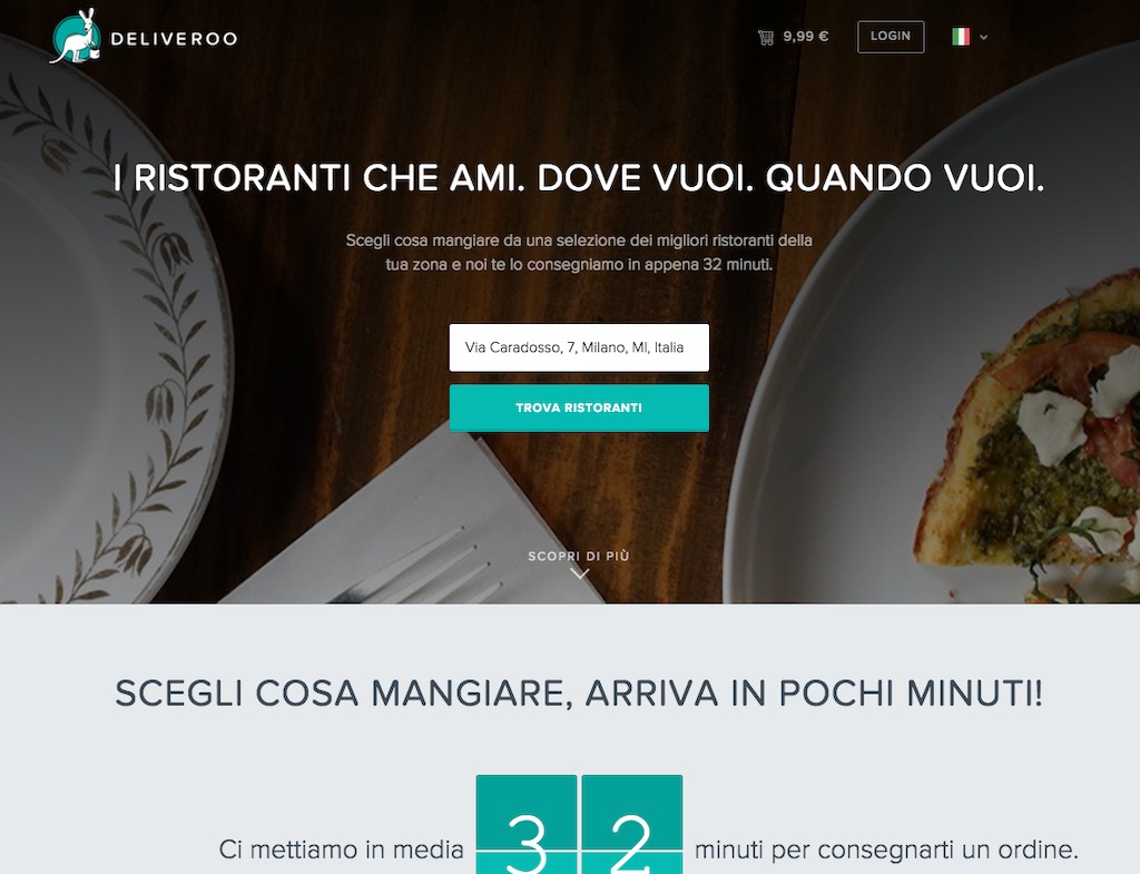 Deliveroo Website