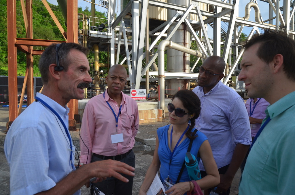 Regional energy stakeholders on site visit at Bouillante in Guadeloupe