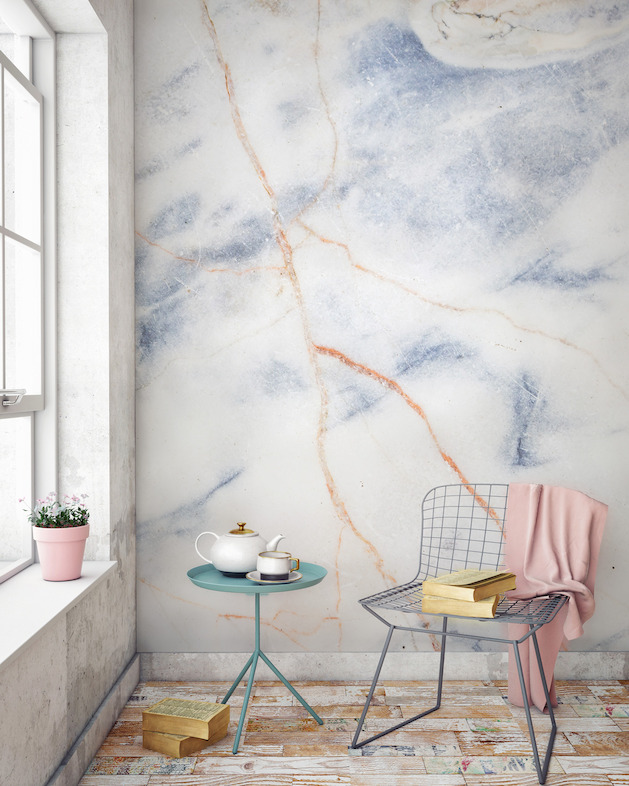 Blue and Bronze Marble