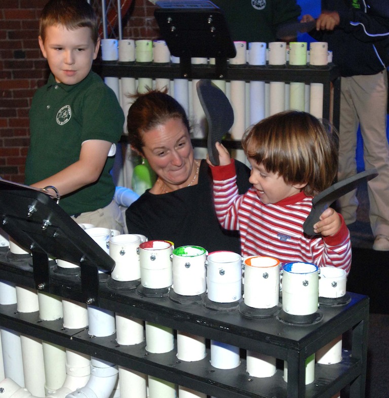 Blue Man Group - Making Waves exhibit (Courtesy of Boston Children's Museum)