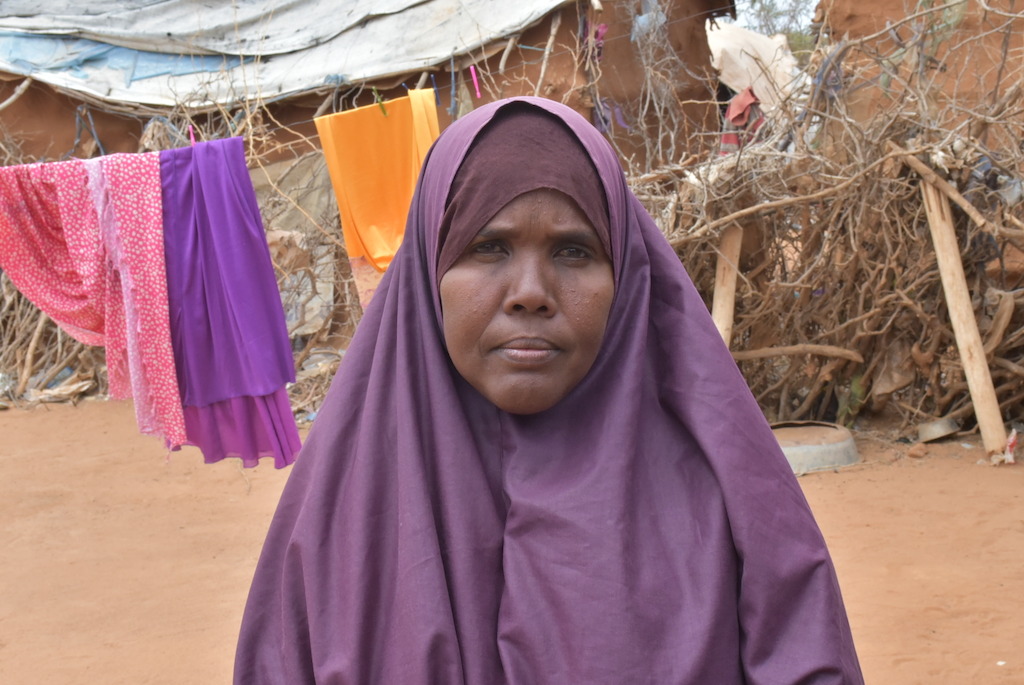 Sahara Abdirahman, a Somali refugee in Dagahaley camp, Dadaab. <br/><br/>"I fear repatriation to Somalia because I know the kind of life I have passed there. I know how much I had been fleeing. I fled from Mogadishu to Luq and from Luq to Kismayo and from Kismayo to Mogadishu and from Mogadishu to Kismayo. I was a refugee inside my own country between 1992 and 2008. <br/><br/>There is nothing in Somalia. Let us not lie about the situation. I hear the news in the media. I do not live in luxury here, but at least I sleep peacefully." Photographer: Mohamed Ali