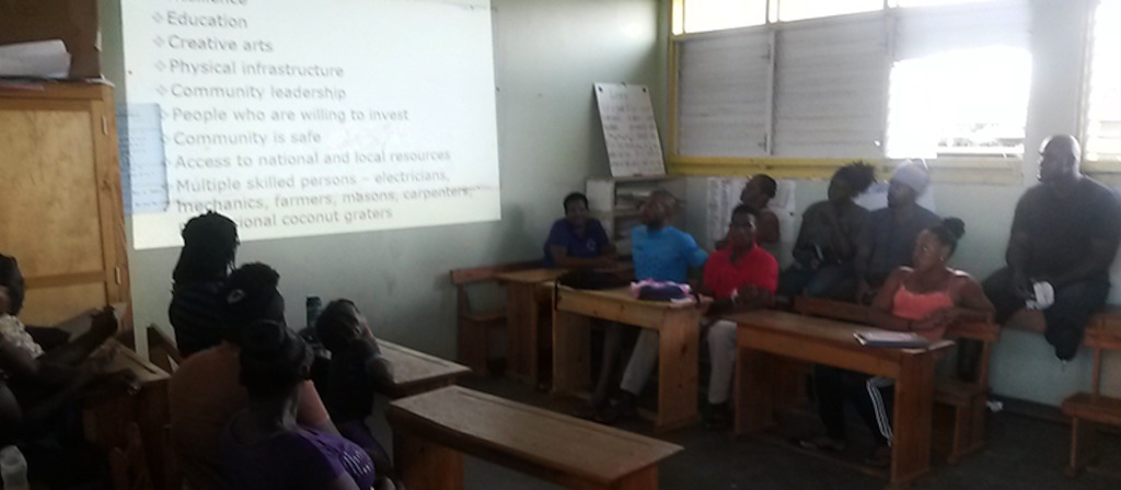 Community members attend training session.