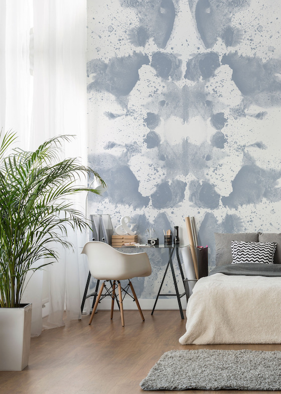 Blue and White Rorschach