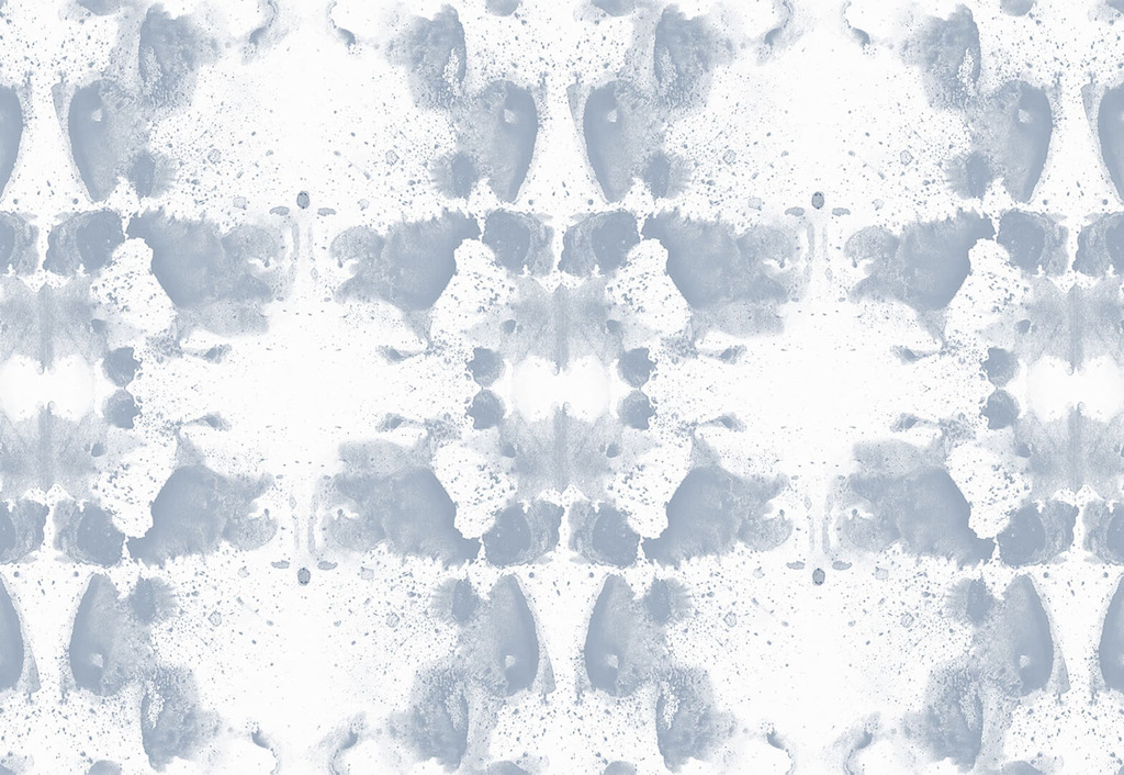Blue and White Rorschach