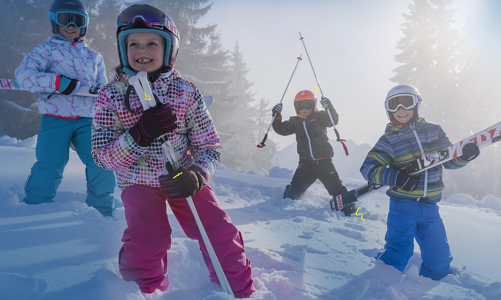 Kinderen baas op de skipiste met de AW16 collectie van WED'ZE !