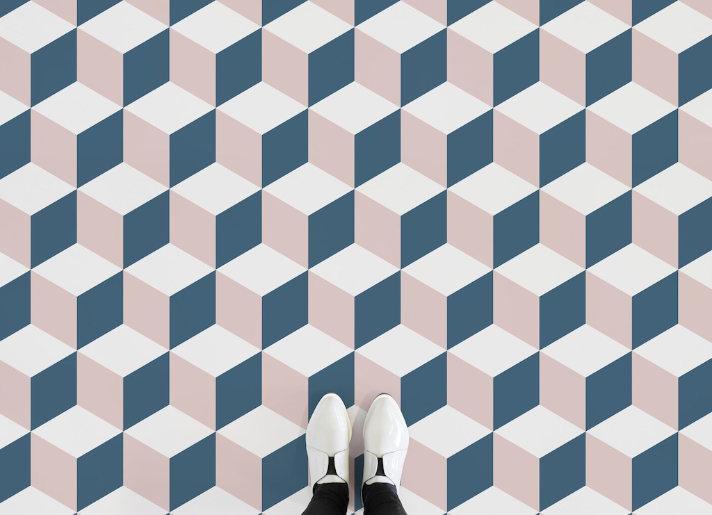Cube | Geometric 3D Cube Vinyl Flooring