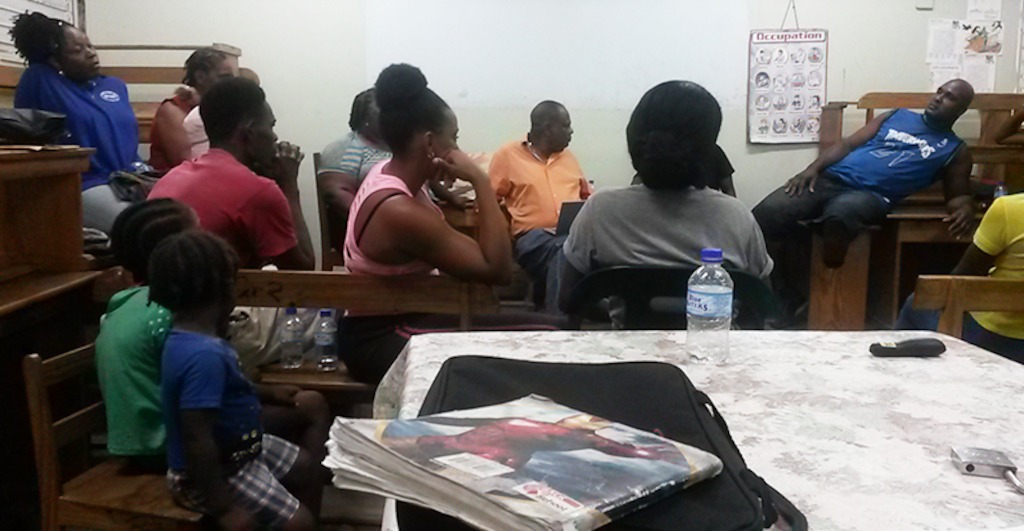 Community members attend training session.
