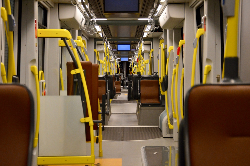 Het interieur van de nieuwe Gentse Albatrostram (2)