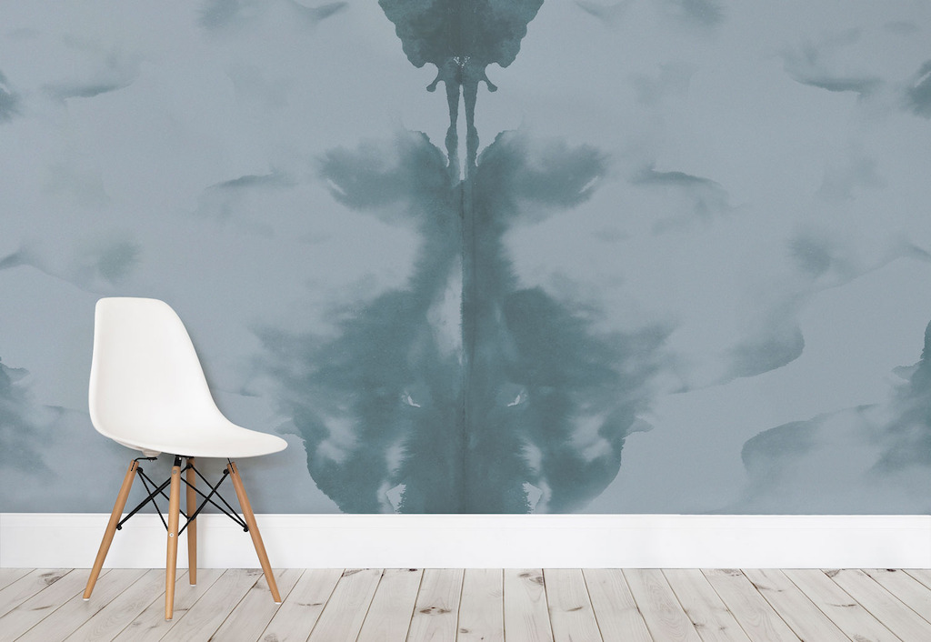 Blue and Teal Rorschach