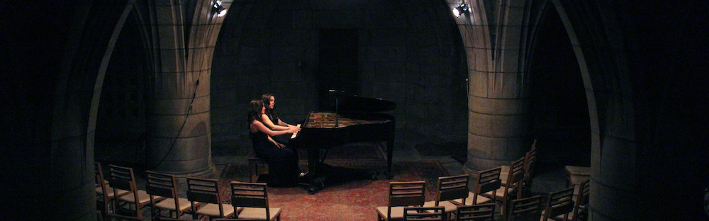 Twin sister piano duo Christina and Michelle Naughton play The Crypt Sessions on August 25th