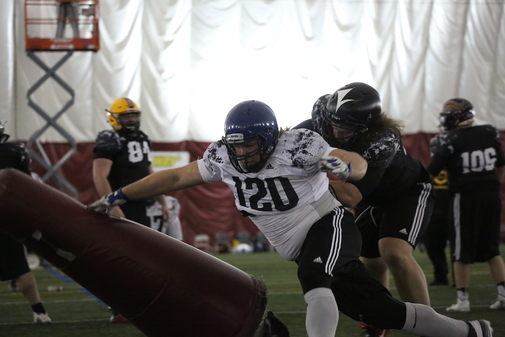 Mathieu Dupuis at the Eastern Regional Combine presented by adidas. Photo credit: Briana Thicke/CFL.ca
