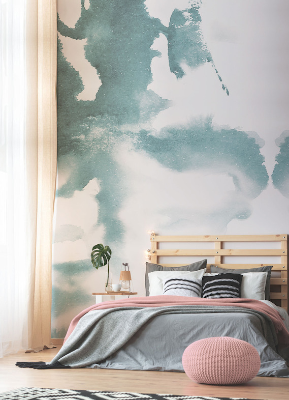 Teal and Cream Rorschach