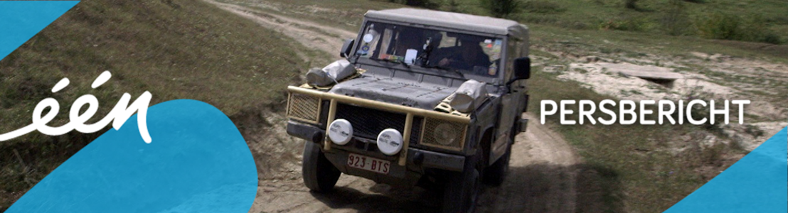 Arnout Hauben met oude legerjeep door Oekraïne