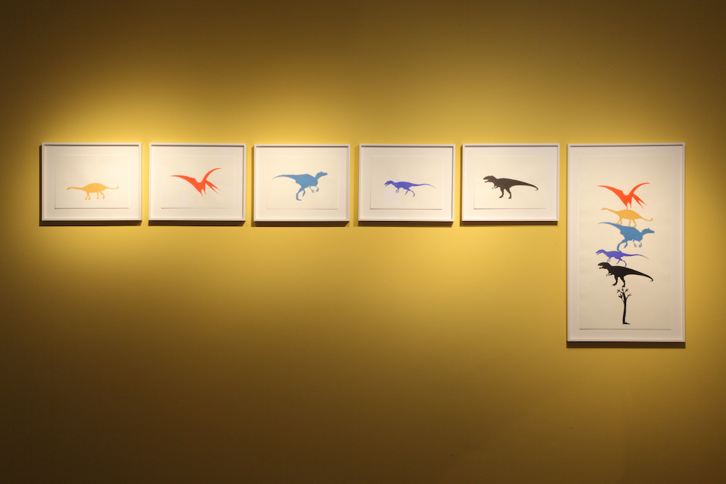 TBC (Dinosaur Woodblock Prints), 2013. © Yto Barrada. Courtesy Pace Gallery, Londen; Sfeir-Semler Gallery Hamburg/Beirut; Galerie Polaris, Parijs<br/>Photo: (c) Dirk Pauwels