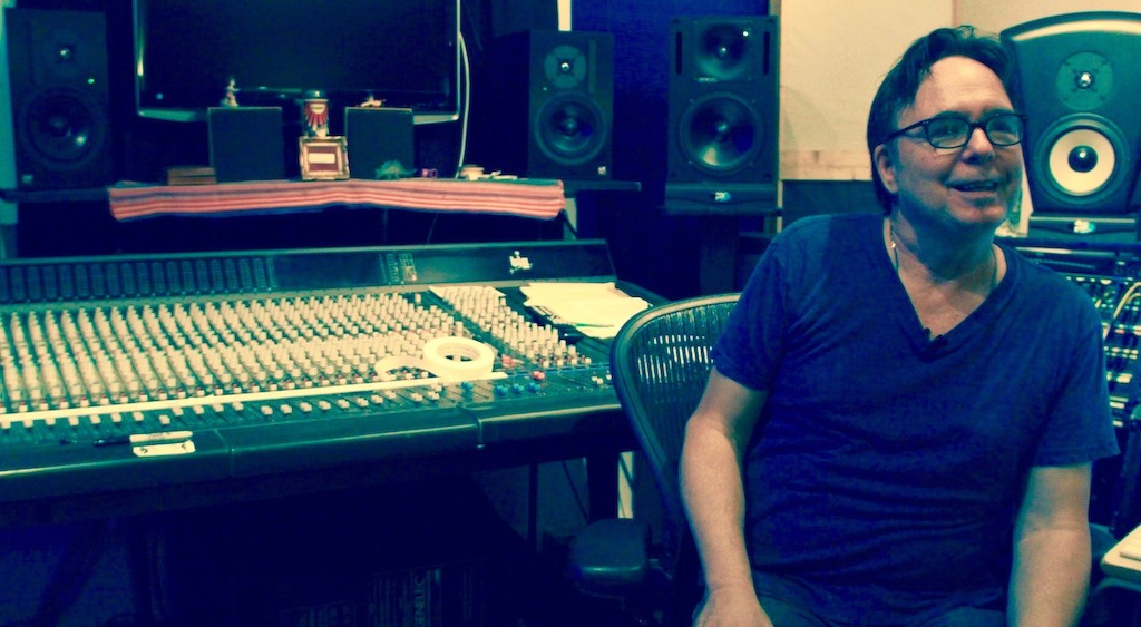 Mark Hallman in the recording studio - still from The Shopkeeper