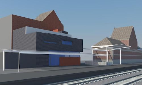 Visualisatie Jeugdhuis de Branding, L3M Architecten