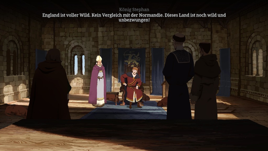Philip (rechts) bei einer Audienz beim König