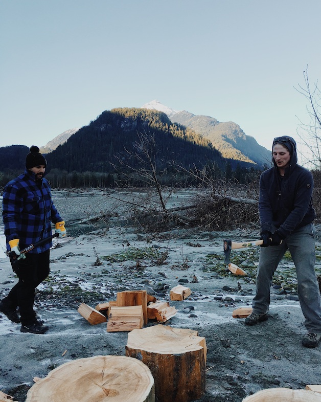 Shea Emry participating in a Wellmen outdoor excursion.