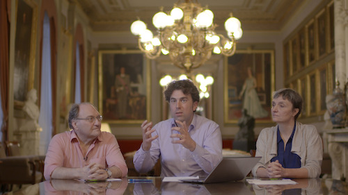 Pierre Catelin (links), Ismaël Daoud (midden) en Axelle Brandt (Rechts)<br/>- (c) VRT
