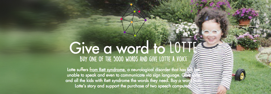 Crowdfunding-campagne ‘Give a Word to Lotte’ laat Rett meisjes communiceren