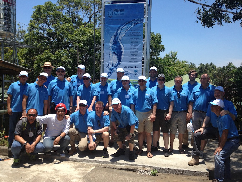 Premiers volontaires participant au programme Waterdrop