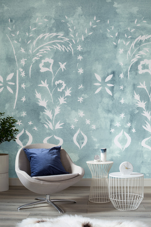 Floral Stencil Jade - Lifestyle
