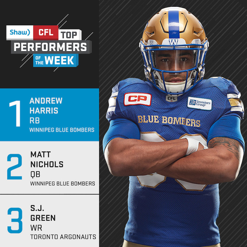 Shaw CFL Top Performers - Week 9