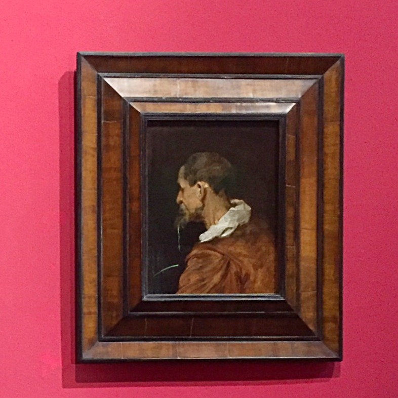 Anthony van Dyck, Studie van een oude man met baard in profiel naar links
