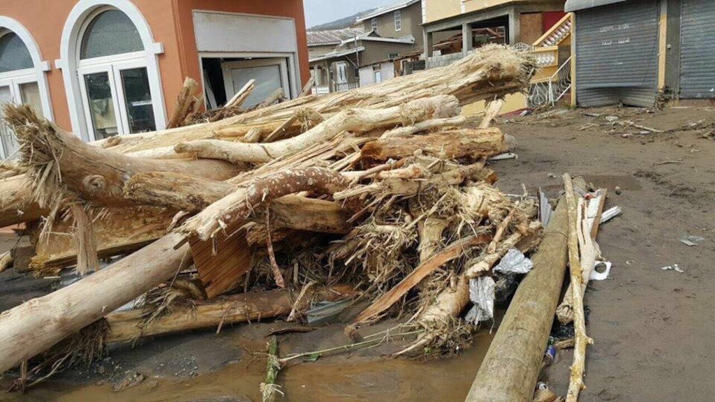 Situation in Dominica after the path of hurricane Maria.