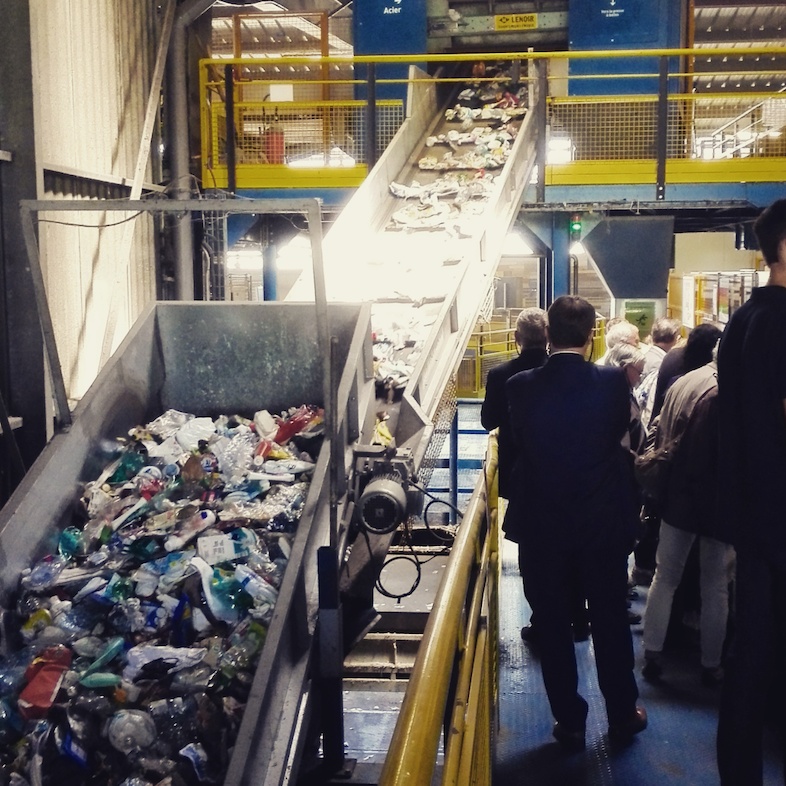 Visit of Kerval Centre Armor sorting center