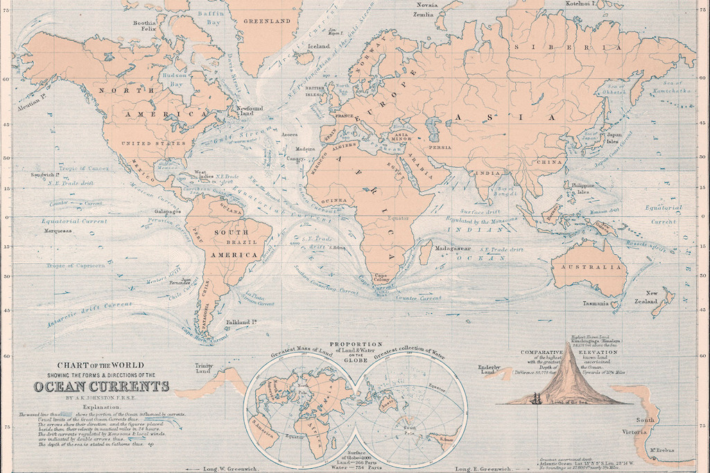 Ocean Currents World Map