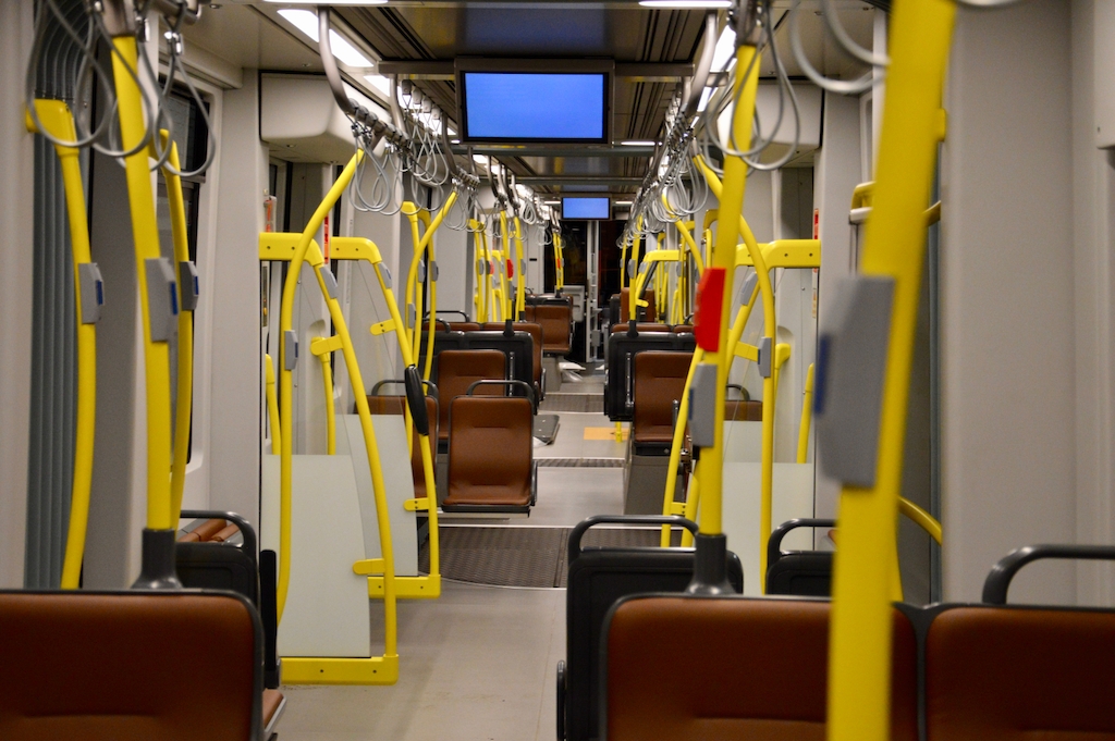 Het interieur van de nieuwe Gentse Albatrostram (1)