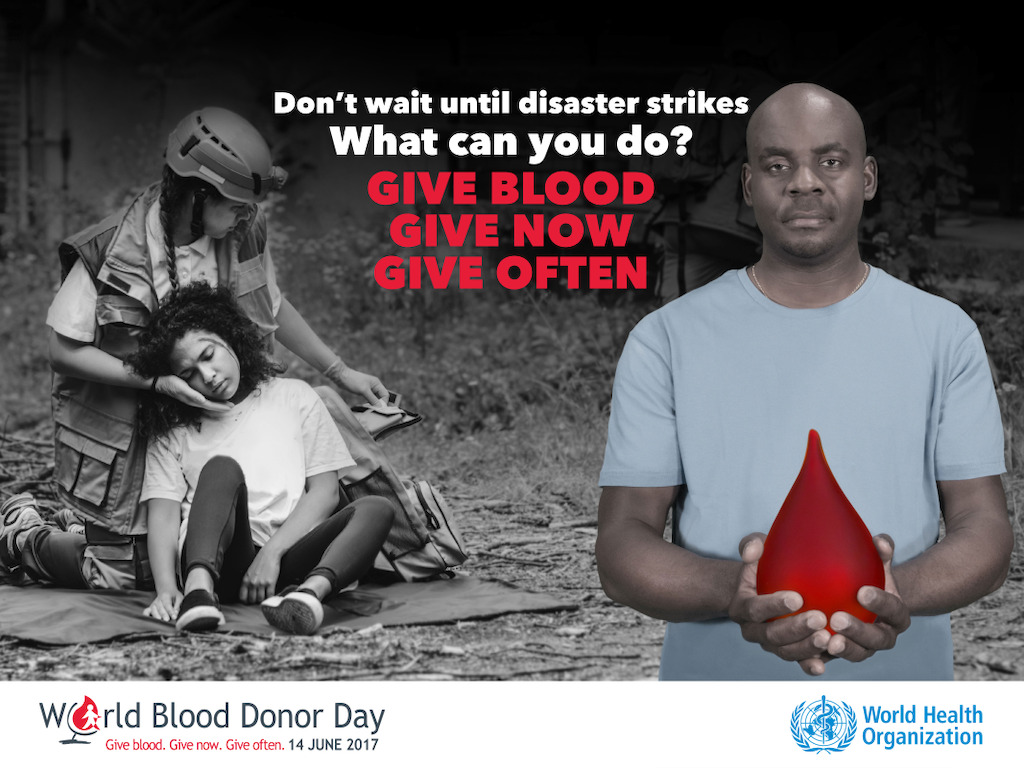 WHO World Blood Donor Day 2017 Poster