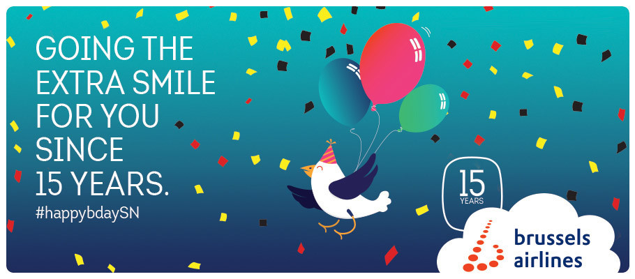 Brussels Airlines celebrates its 15th anniversary