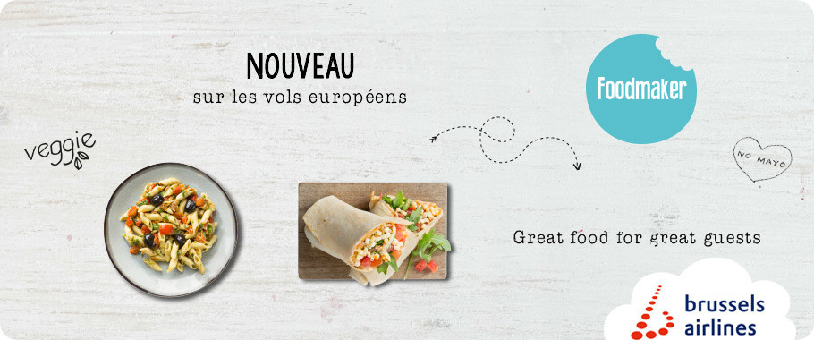 Brussels Airlines et Foodmaker mettent les petits plats dans les grands