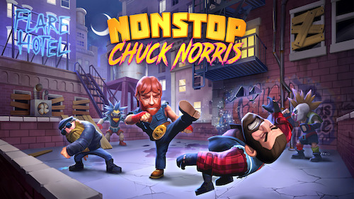 flaregames “persuaded” by movie star Chuck Norris to make new game, begins production immediately